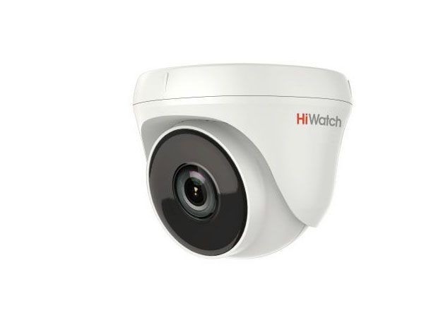 HiWatch DS-T233 6 мм @F2.0 2 Мп купольная HD-TVI видеокамера с EXIR-подсветкой до 40 м