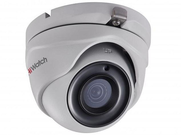 HiWatch DS-T203P(B) 6 мм 2 Мп купольная HD-TVI видеокамера с EXIR-подсветкой до 20 м с PoC