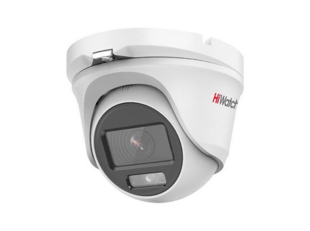 HiWatch DS-T203L 6 мм 2 Мп купольная HD-TVI-видеокамера с технологией ColorVu