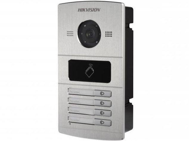 Hikvision DS-KV8402-IM 1.3 Мп IP вызывная панель на четырёх абонентов с ИК-подсветкой