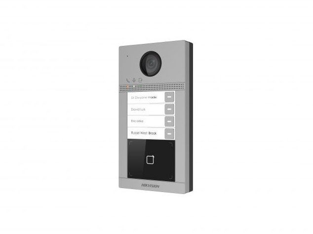 Hikvision DS-KV8413-WME1 2 Мп IP вызывная панель на четырех абонентов с ИК-подсветкой и Wi-Fi