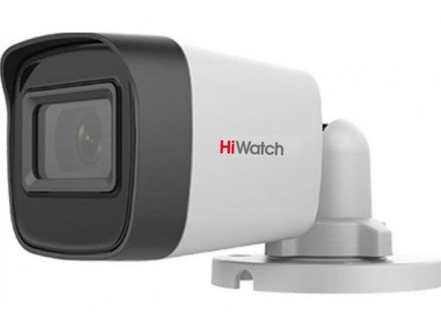HiWatch DS-T500(C) 6 мм 5 Мп уличная цилиндрическая HD-TVI камера с EXIR-подсветкой до 30 м