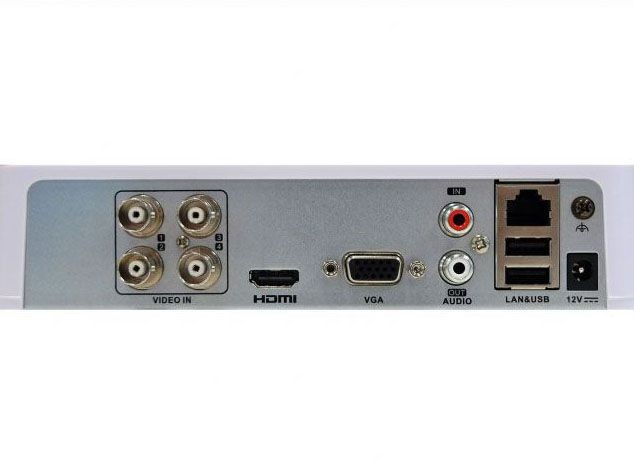 HiWatch DS-H204QA 4-канальный гибридный HD-TVI регистратор c технологией AoC (аудио по коаксиальному кабелю)