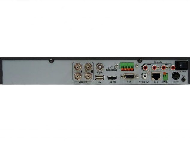 HiWatch DS-H204TA 4-канальный гибридный HD-TVI регистратор c технологией AoC (аудио по коаксиальному кабелю)