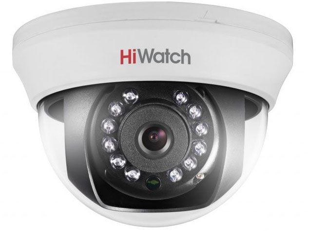 HiWatch DS-T101 3.6 мм 1 Мп купольная HD-TVI видеокамера с ИК-подсветкой до 20 м