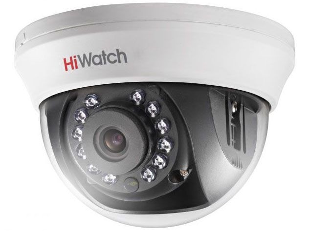 HiWatch DS-T101 3.6 мм 1 Мп купольная HD-TVI видеокамера с ИК-подсветкой до 20 м