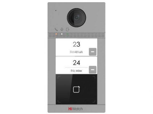 HiWatch VDP-D4212W Вызывная панель системы видеодомофонии, рассчитанная на 2 абонентов