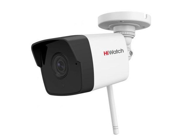HiWatch DS-I250W(C) 4 мм 2 Мп цилиндрическая IP-видеокамера c EXIR-подсветкой до 30 м, WiFi и микрофоном