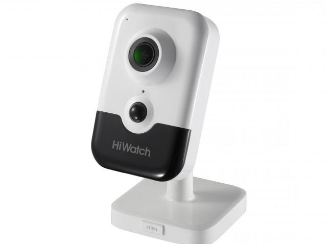 HiWatch DS-I214W(С) 2.8 мм 2 Мп IP-видеокамера с EXIR-подсветкой до 10 м, Wi-Fi, микрофоном и динамиком