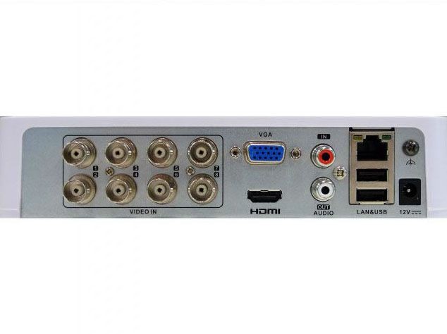 HiWatch DS-H208QA 8-канальный гибридный HD-TVI регистратор c технологией AoC (аудио по коаксиальному кабелю)