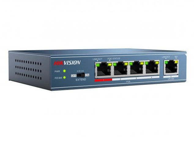 Hikvision DS-3E0105P-E Неуправляемый PoE-коммутатор