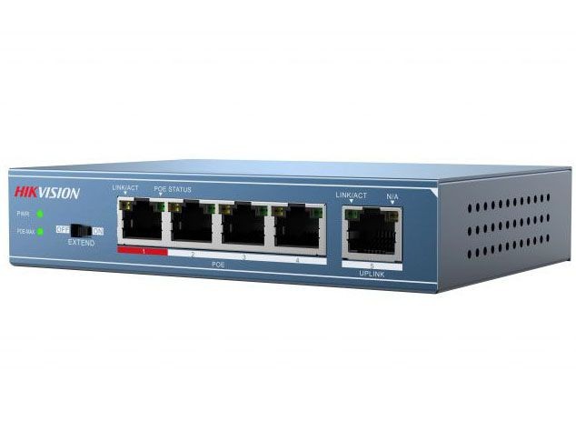 Hikvision DS-3E0105P-E Неуправляемый PoE-коммутатор