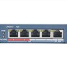 Hikvision DS-3E0105P-E(B) Неуправляемый PoE-коммутатор