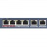 Hikvision DS-3E0106HP-E Неуправляемый Hi-PoE-коммутатор