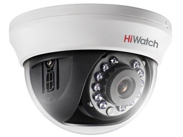 HiWatch DS-T201 6 мм 2 Мп купольная HD-TVI видеокамера с ИК-подсветкой до 20 м