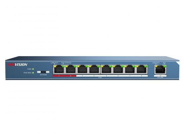 Hikvision DS-3E0109P-E Неуправляемый PoE-коммутатор