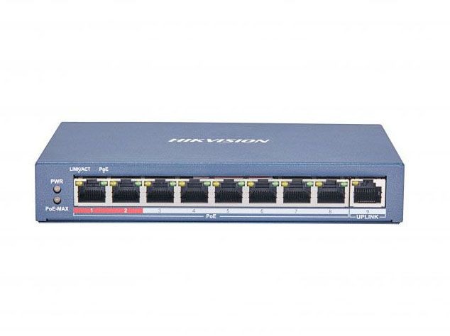 Hikvision DS-3E0109P-E(C) Неуправляемый PoE-коммутатор