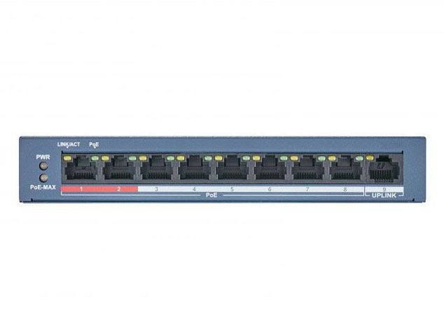 Hikvision DS-3E0109P-E/M(B) Неуправляемый PoE-коммутатор