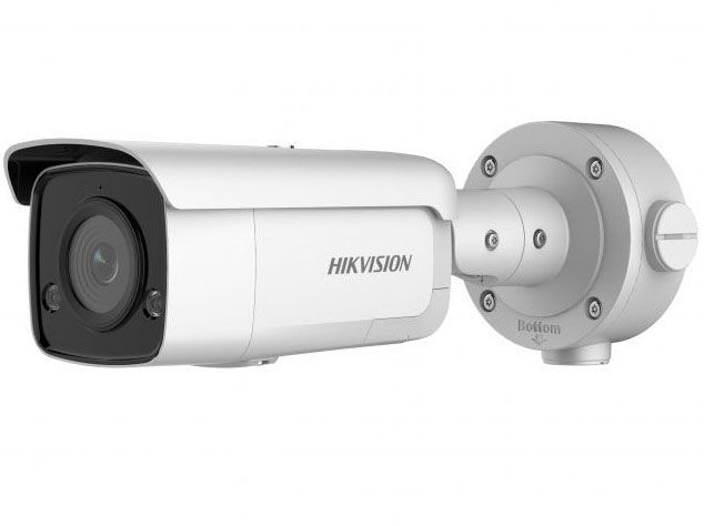 Hikvision DS-2CD3T56G2-ISU/SL(C) 5 Мп цилиндрическая IP-камера AcuSense с фиксированным объективом и ИК-подсветкой до 60 м