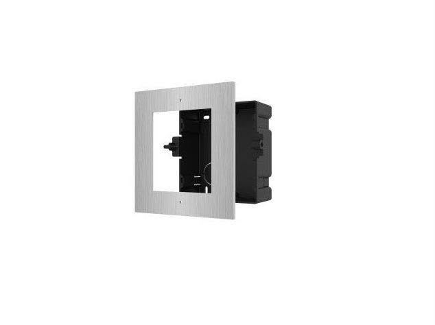 Hikvision DS-KD-ACF1/S Монтажная рамка на 1 модуль (Врезная, Нержавеющая сталь)