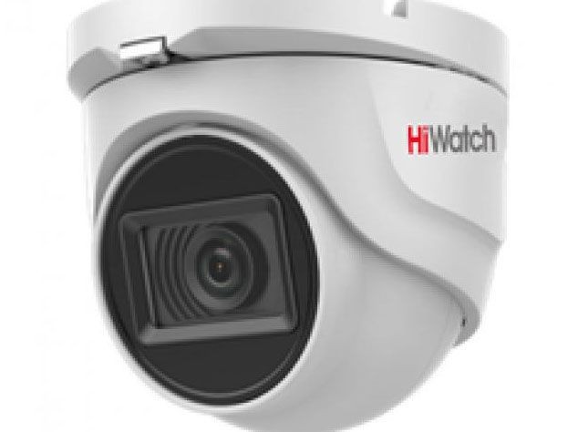 HiWatch DS-T503(C) 6 мм 5 Мп купольная HD-TVI-видеокамера с EXIR-подсветкой до 30 м