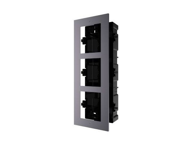 Hikvision DS-KD-ACF3/Plastic Врезная монтажная рамка на 3 модуля