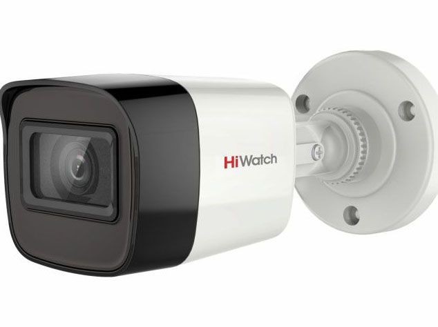 HiWatch DS-T200A 6 мм 2 Мп цилиндрическая HD-TVI видеокамера с EXIR-подсветкой до 30 м и микрофоном
