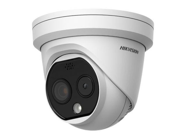 Hikvision DS-2TD1217T-2/PA Двухспектральная купольная IP-камера с ИК подсветкой до 15 м c функцией измерения температуры