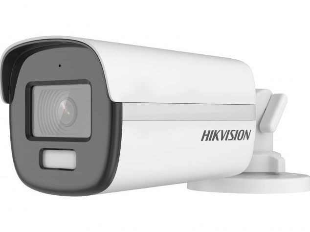 Hikvision DS-2CE12DF3T-FS 2.8 мм 2 Мп уличная компактная цилиндрическая HD-TVI камера с LED подсветкой до 40 м и встроенным микрофоном (AoC)