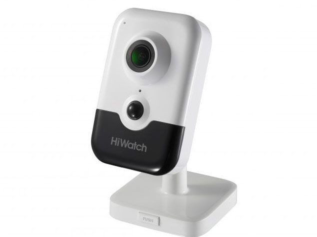 HiWatch DS-I214W(B) 2.8 мм 2 Мп IP-видеокамера с EXIR-подсветкой до 10 м, Wi-Fi, микрофоном и динамиком