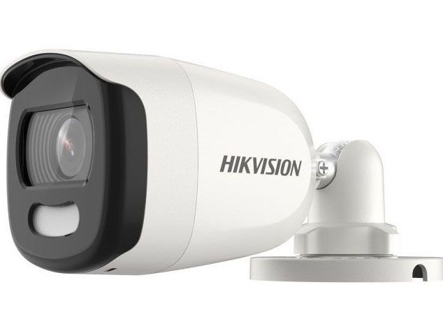 Hikvision DS-2CE10HFT-F 3.6 мм 5 Мп уличная компактная цилиндрическая HD-TVI камера с LED подсветкой до 20 м и технологией ColorVu
