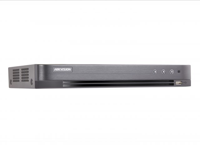 Hikvision DS-7204HQHI-K1/P 4-канальный гибридный HD-TVI регистратор для аналоговых/ HD-TVI, AHD и CVI камер + 2 канала IP@6 Мп (до 6 каналов с полным замещением аналоговых каналов)