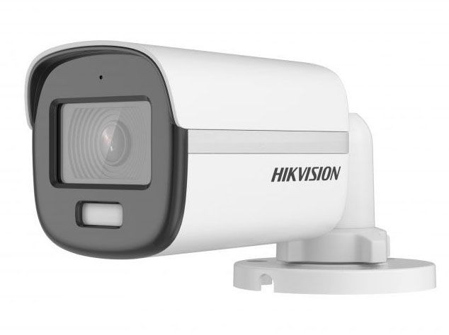 Hikvision DS-2CE10DF3T-FS 2.8 мм 2 Мп уличная компактная цилиндрическая HD-TVI камера с LED подсветкой до 20 м и встроенным микрофоном (AoC)