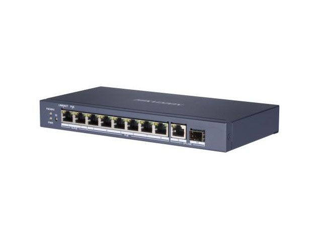 Hikvision DS-3E0510HP-E Неуправляемый Hi-PoE-коммутатор с 10 портами Gigabit