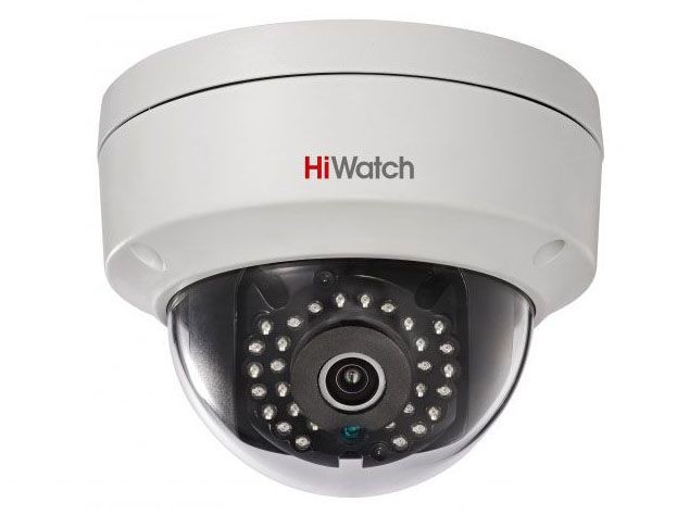 HiWatch DS-I122 Купольная IP-видеокамера с ИК-подсветкой до 15 м