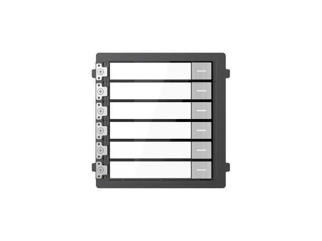 Hikvision DS-KD-KK/S Модуль на 6 абонентов с подсветкой