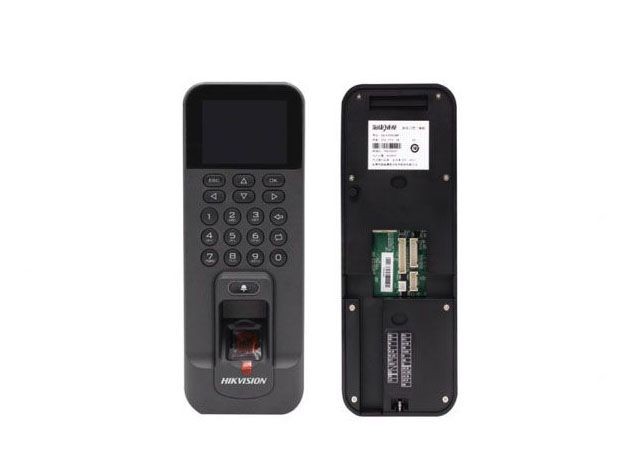 Hikvision DS-K1T804BMF Терминал доступа со встроенными считывателями Mifare карт и отпечатков пальцев