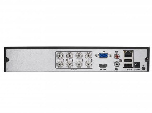 Hikvision DS-7208HGHI-F1 8-ми канальный гибридный HD-TVI регистратор для аналоговых/ HD-TVI и AHD камер, + 2 IP-камеры@1080p