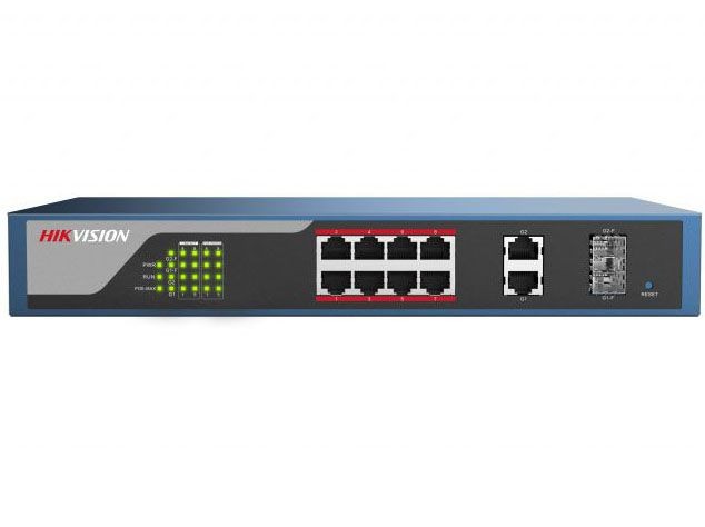 Hikvision DS-3E1310P-E Веб-управляемый PoE-коммутатор