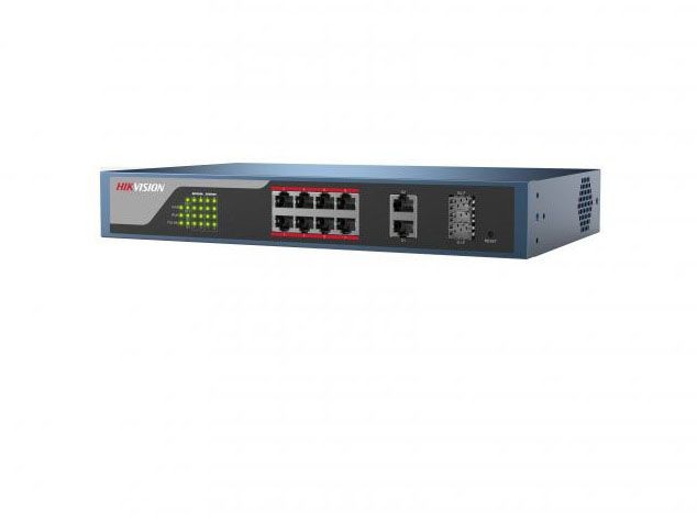 Hikvision DS-3E1310P-E Веб-управляемый PoE-коммутатор