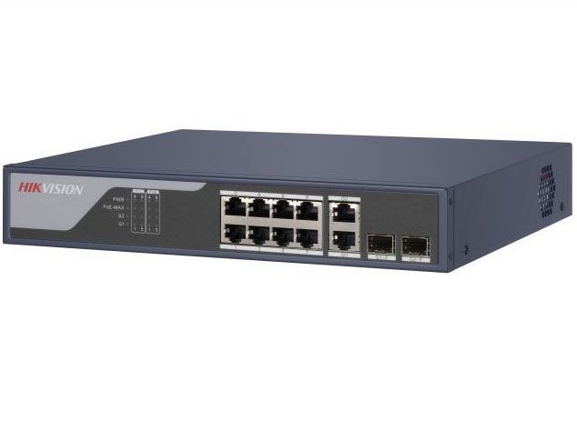 Hikvision DS-3E1310P-SI Интеллектуальный управляемый коммутатор с 8 x 100 Мбит/с PoE-портами