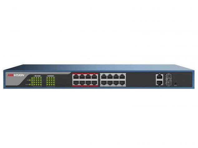 Hikvision DS-3E1318P-E Веб-управляемый PoE-коммутатор