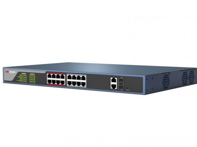 Hikvision DS-3E1318P-E Веб-управляемый PoE-коммутатор