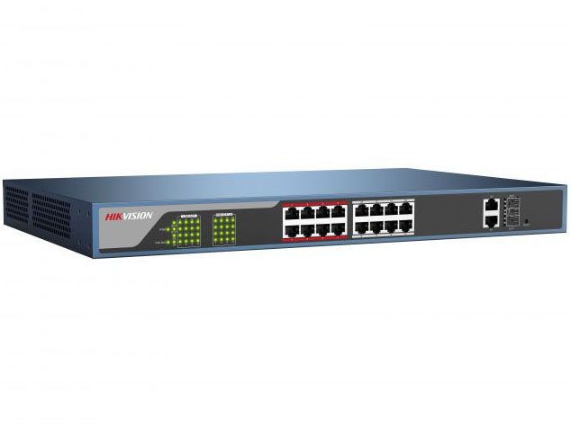 Hikvision DS-3E1318P-E Веб-управляемый PoE-коммутатор