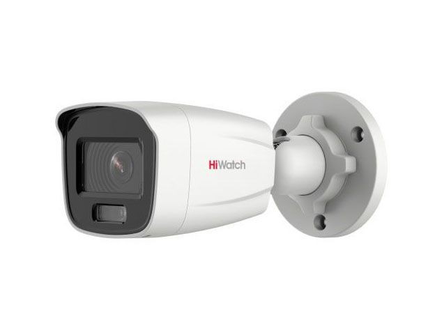 HiWatch DS-I450L 4 мм 4 Мп цилиндрическая IP-видеокамера с технологией ColorVu