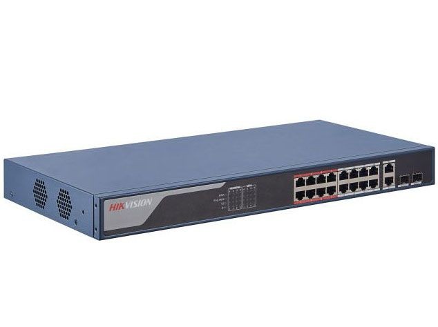 Hikvision DS-3E1318P-EI Интеллектуальный управляемый коммутатор с 16 x 100 Мбит/с PoE-портами