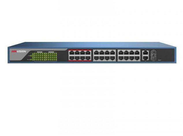 Hikvision DS-3E1326P-E Веб-управляемый PoE-коммутатор