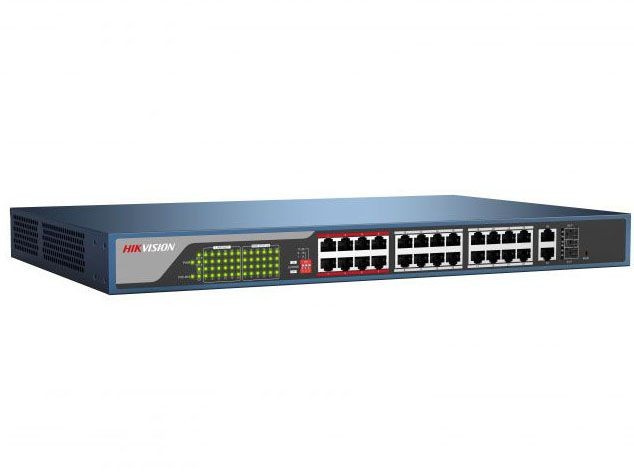 Hikvision DS-3E1326P-E Веб-управляемый PoE-коммутатор