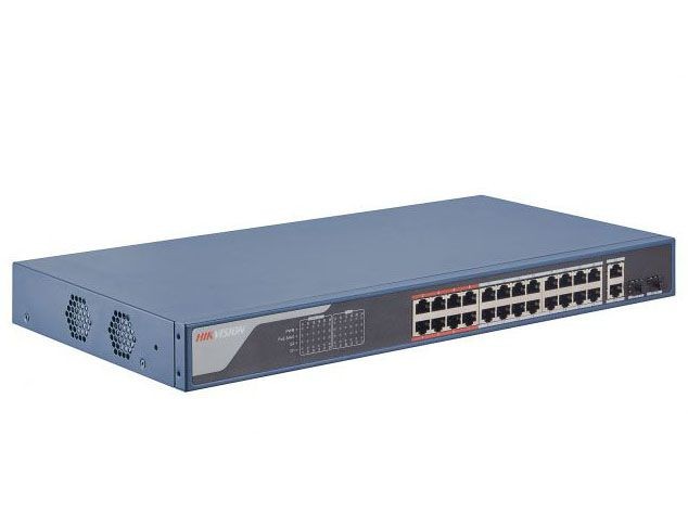 Hikvision DS-3E1326P-EI Интеллектуальный управляемый коммутатор с 24 x 100 Мбит/с PoE-портами