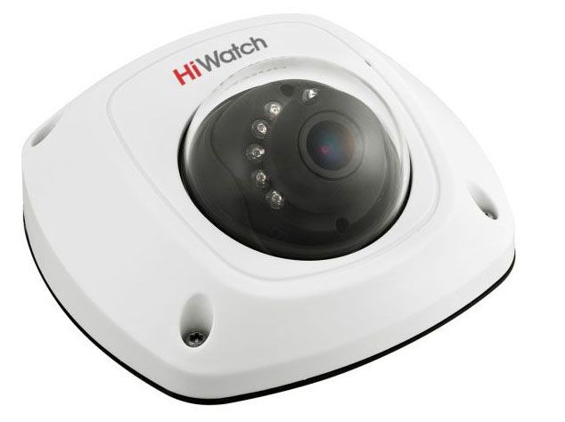 HiWatch DS-T251 2.8 мм 2 Мп компактная HD-TVI видеокамера с ИК-подсветкой до 20 м и микрофоном